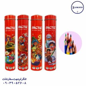 عکس مدادرنگی مداد رنگی 12 استوانه فکتیس