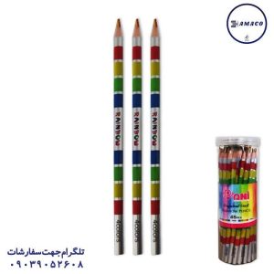 عکس نوشت افزار مداد 4 رنگ پانی