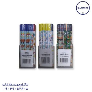 عکس نوشت افزار مداد مشکی لیوانی 72 عددی فاتح