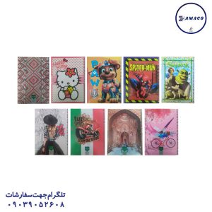 عکس دفتر فنری دفتر 50 خطی/نقاشی فنری کلاسیک و فانتزی وشکو