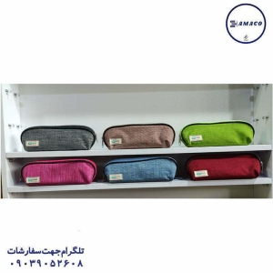 عکس سایر جامدادی تک زیپ چرمی فانتزی آماکو