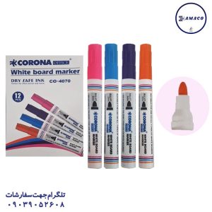 عکس ماژیک ماژیک وایت برد رنگی سر گرد کد 4070 کرونا
