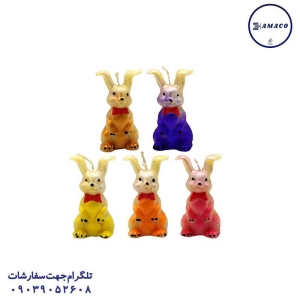 عکس بدون دسته‌بندی شمع خرگوش ایستاده رنگی