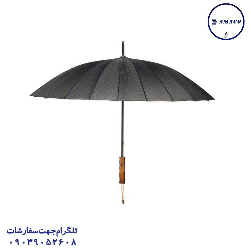 چتر 24 سیم دسته چوبی تانک