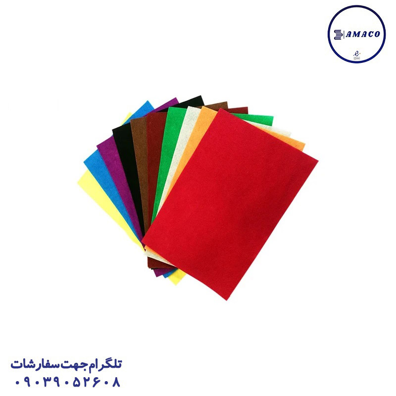 خرید نمد تکرنگ A3 عکس کاغذو مقوا و فوم نمد تکرنگ A3