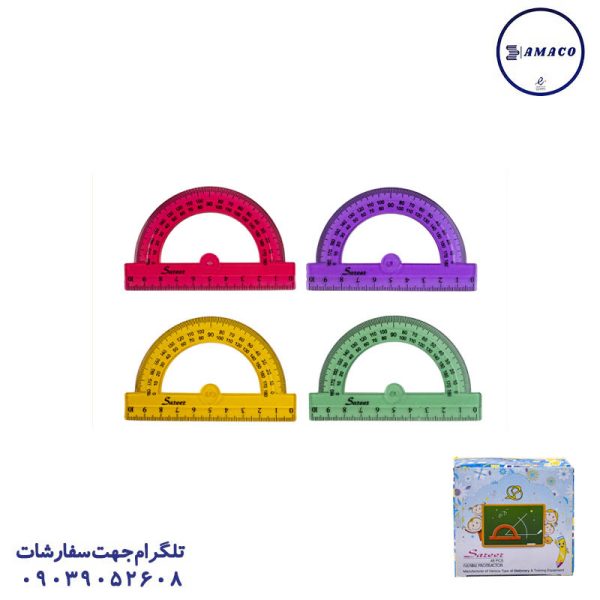 عکس لوازم ریاضی نقاله ژله ای (48) صریر