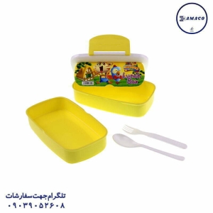 عکس ظرف غذا قمقمه لیوان ظرف غذای 2 طبقه ارژنگ