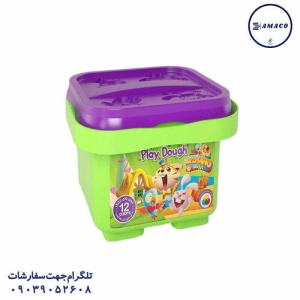 عکس سایر خمیر سطلی 12 رنگ ارژنگ