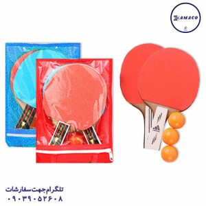 راکت پینگ پنگ چوبی کیفی (ب)