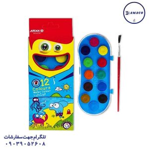 عکس لوازم مهدکودک آبرنگ 12 رنگ 5003  (144) آریا