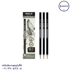 عکس نوشت افزار مداد مشکی 3001 (20) آریا