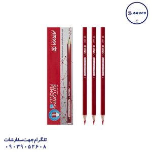 عکس نوشت افزار مداد قرمز 3002 (20) آریا