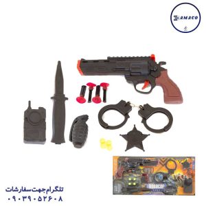عکس اسباب بازی های پسرانه ست کلت پلیس کارتی روبو کاپ آرمان فردا