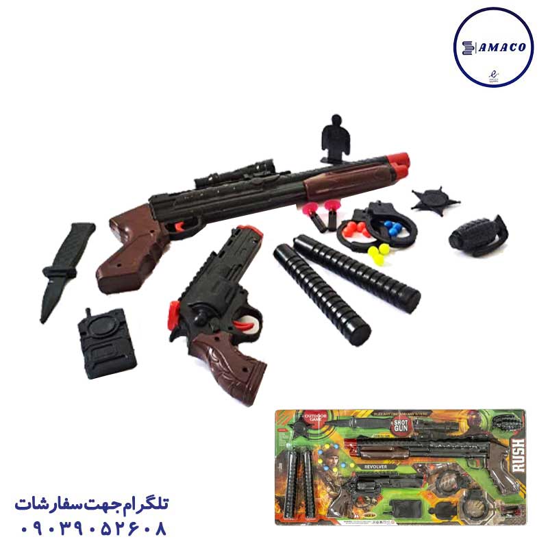 خرید ست کلت و شاتگان روکارتی راش آرمان فردا عکس اسباب بازی های پسرانه ست کلت و شاتگان روکارتی راش آرمان فردا