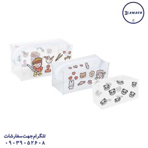 عکس جامدادی فانتزی کیف آرایشی و جامدادی شفاف