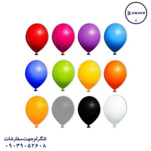 عکس لوازم جشن بادکنک تکرنگ 100 عددی تولد