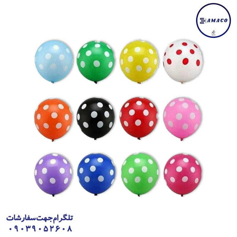 خرید بادکنک رنگ جور 100 عددی عکس بادکنک بادکنک رنگ جور 100 عددی