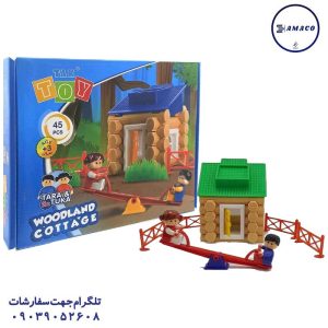 عکس اسباب بازی های عمومی کلبه جنگلی 45 تکه