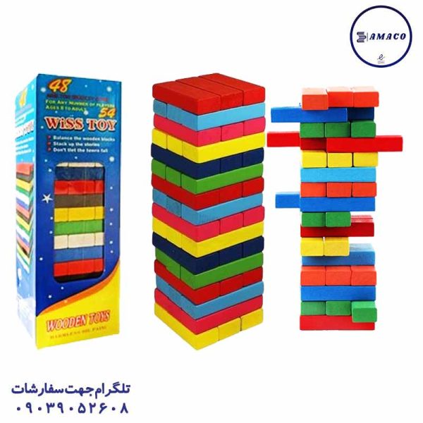عکس بازی فکری برج هیجان رنگی کوچک ویس توی