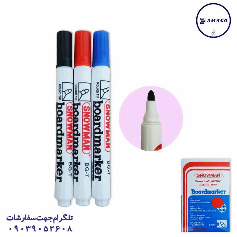 خرید ماژیک وایت برد طرح اسنومن عکس ماژیک ماژیک وایت برد طرح اسنومن