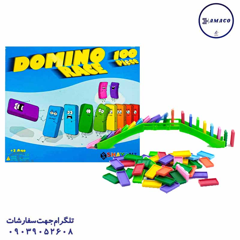 خرید دومینو ریس100 قطعه شایان عکس بازی فکری دومینو ریس100 قطعه شایان