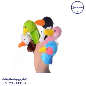 عکس بازی فکری عروسک انگشتی پرندگان (ب)