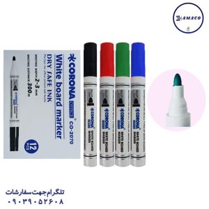 عکس ماژیک ماژیک وایت برد رنگ جور سر گرد کد 2070 کرونا