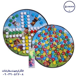 عکس اسباب بازی های عمومی منچ گرد پلاستیکی
