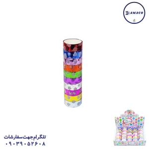 عکس چسب مایع چسب طرحدار اکلیلی جعبه ای 50 عددی