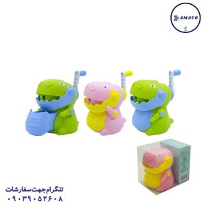 عکس نوشت افزار تراش رومیزی متحرک دایناسور 6611