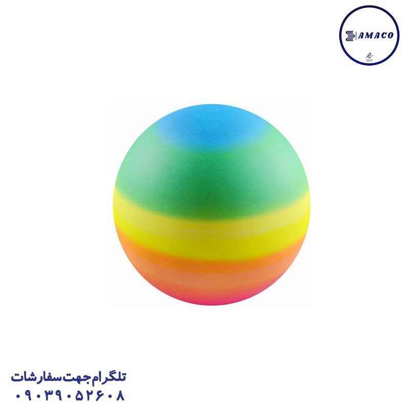 خرید توپ بادی رنگین کمان کوچک عکس اسباب بازی های پسرانه توپ بادی رنگین کمان کوچک