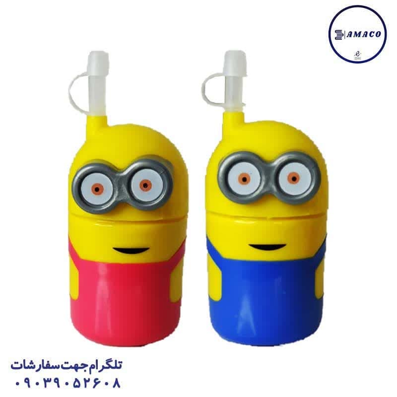 خرید لیوان مینیون نی دار صریر عکس لوازم مهدکودک لیوان مینیون نی دار صریر