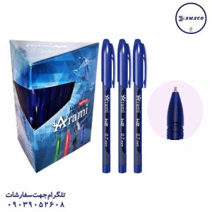 عکس نوشت افزار خودکار آبی50 عددی نوک 0.7 آرامی