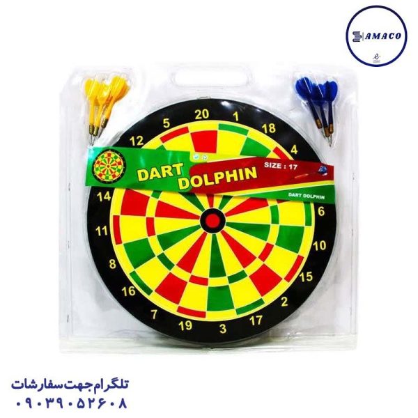 عکس اسباب بازی های عمومی دارت سوزنی سایز 17 (ب) دلفین