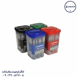 عکس نوشت افزار خودکار 2207 مشکی 0.7(2000) کرونا