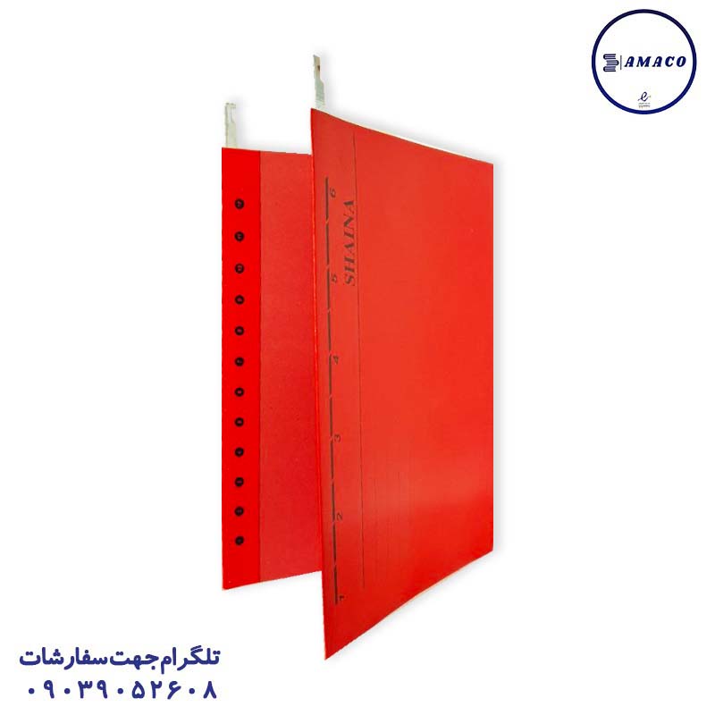 خرید پوشه فایل قرمز عکس محصولات P.P (طلقی) پوشه فایل قرمز