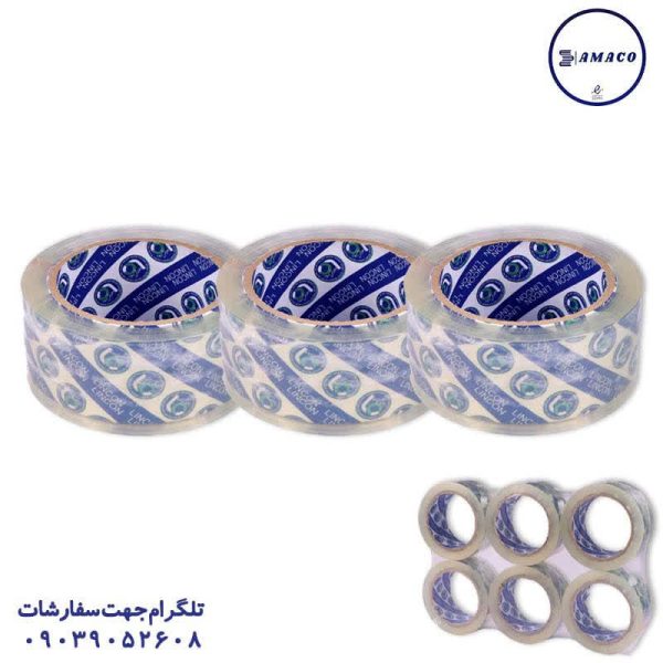 عکس چسب نواری چسب پهن 90 یارد لینکن