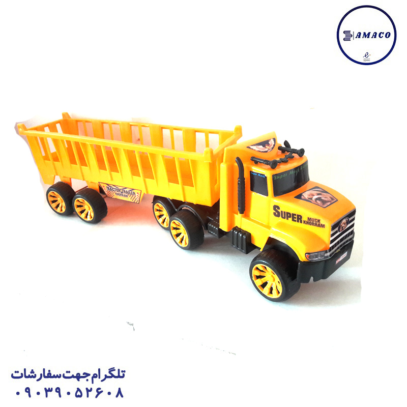 خرید تریلی ماشین بر کوچک وکیوم (ب) درج عکس اسباب بازی های پسرانه تریلی ماشین بر کوچک وکیوم (ب) درج