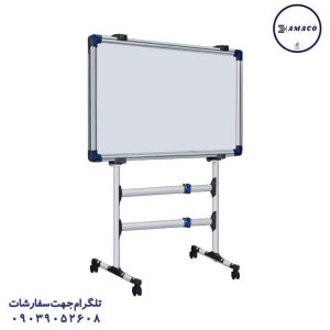 عکس تخته وایت برد / میز تحریر پایه تخته وایت برد متحرک چند منظوره شیدکو