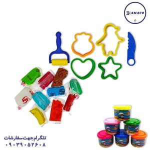 نوآوران - خمیر بازی 10 رنگ سطلی