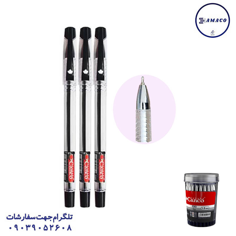 خرید خودکار فینو مشکی نوک 1 کنکو عکس خودکار خودکار فینو مشکی نوک 1 کنکو