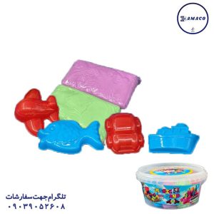 عکس خمیر بازی و شن جادویی شن جادویی 500 گرمی بردیا