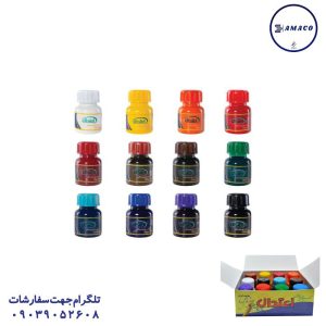 عکس لوازم هنری مرکب رنگ جور 25 میل 12 عددی اعتدال