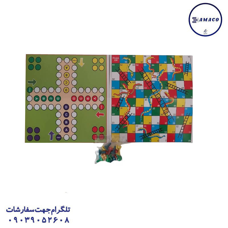 خرید منچ و مارپله مقوایی شایان عکس اسباب بازی های عمومی منچ و مارپله مقوایی شایان