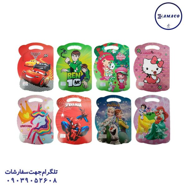 عکس دفتر سایز رحلی A4 دفتر نقاشی 20 برگ گلاسه دسته دار آناکیا