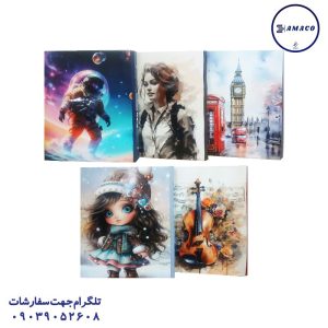 عکس دفتر کلاسوری کلاسور قفل پلاستیک بدون کاغذ آوان