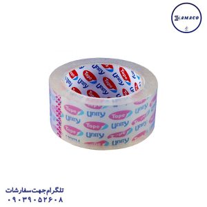 عکس چسب نواری چسب پهن 50 یارد یونی تی