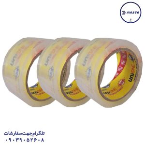 عکس چسب نواری چسب پهن 90 یارد یونی وان