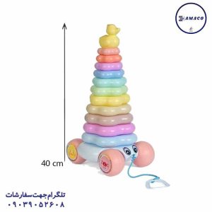 عکس اسباب بازی های عمومی حلقه هوش چرخدار پاستلی سوپر شادوک (ب) تک تویز