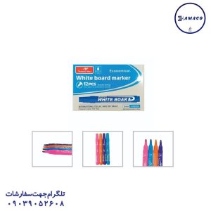 عکس نوشت افزار ماژیک وایت برد رنگی اسکول مکس